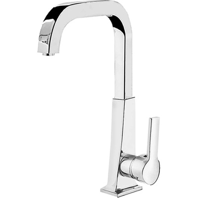 Fildişi Стоящ смесител за кухня Кубе, за мивка в хром