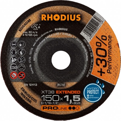 Rhodius Rezný kotúč 150 x 1,5 x 22,23 mm 205700