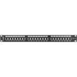 Lanberg patch panel 24 port 1U CAT. 6 shielded, black (PPS6-1024-B) - gtcomputers