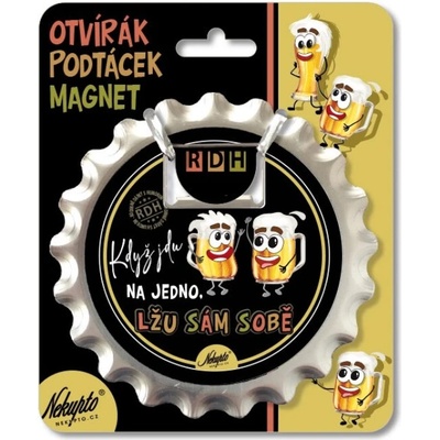 Nekupto Otvírák na pivo, podtácek Když jdu na jedno NOW