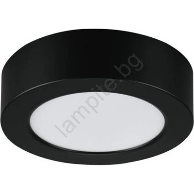 Rábalux 75074 - LED таванно осветително тяло за баня SHAUN PLUS 7W/230V Ø 12 см IP44 черно (RL75074)