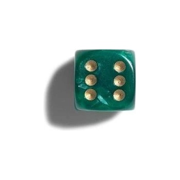 Philos perleťová hracia kocka 12mm zelená