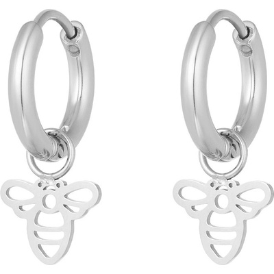 Ornamenti náušnice Bee silver OOR300158