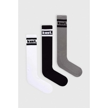 kust. 3-pack pánské ponožky kust.kneelenght.socks01 černá