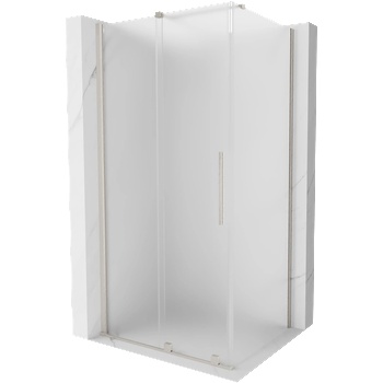 Mexen Velar плъзгаща се душ кабина 100 x 70 cm, матирано, четкан никел - 871-100-070-31-97 (871-100-070-31-97)