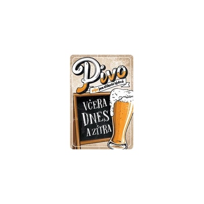 Postershop Plechová cedule: Pivo - 20x30 cm