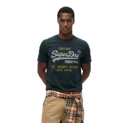 Тениска Superdry Vl Heritage Relaxed short sleeve T-shirt - Blue (Eclipse Navy)