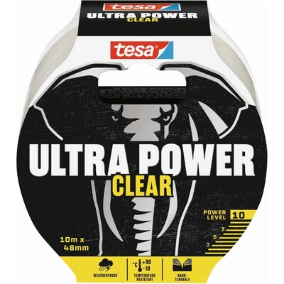 Tesa Opravná lepiaca páska Ultra Power Clear 10 m × 48 mm 56496-00000-00