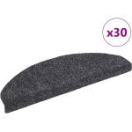 vidaXL Изтривалки за стълби, самозалепващи се, 30 бр. , 65x21x4 см, тъмносиви, полукръгли, големи (3365656)
