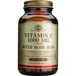 Solgar Хранителна добавка витамин Ц + ШИПКИ , Solgar Vitamin C With Rose Hips , 1000mg 100 Tabs