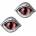 Alchemy gothic Обеци ALCHEMY GOTHIC - Demoneye Studs - E422