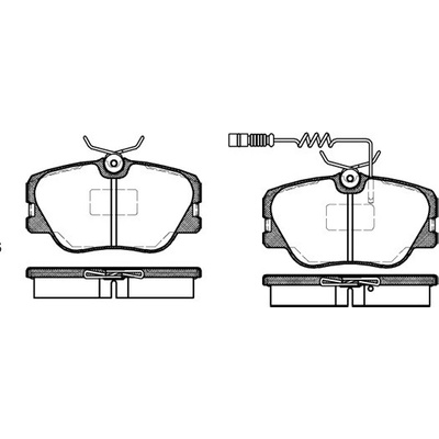 Sada brzdových platničiek kotúčovej brzdy REMSA 0189.02