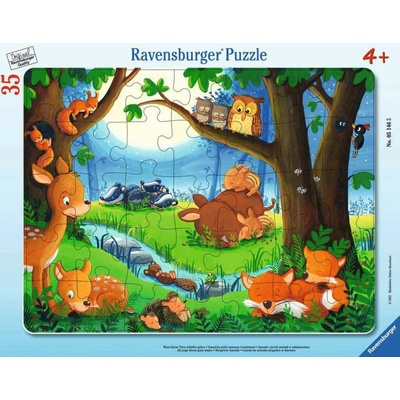 Ravensburger Пъзел Ravensburger от 35 части - Спящи горски животни (05146)