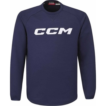 CCM Locker Room Fleece Crew YTH Navy L YTH