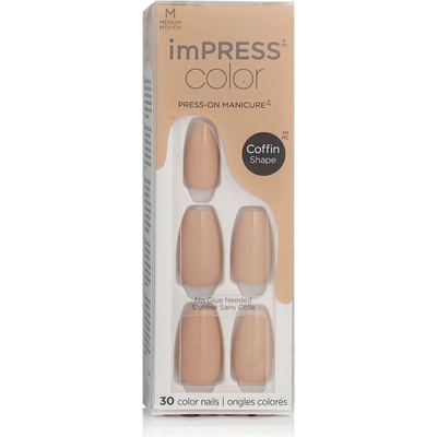 Kiss imPRESS Color Coffin Shape 506 Latte 30 ks
