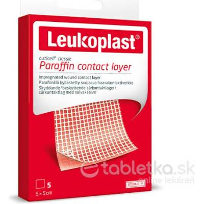 Leukoplast Cuticell Classic sterilné krytie na rany 5 x 5 cm, 5 ks
