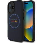 Red Bull Racing Кейс Red Bull за iPhone 16, MagSafe PU Logo and Blue Ring Case - Тъмносин