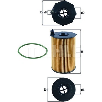 Olejový filter MAHLE ORIGINAL OX 420D (OX420D)