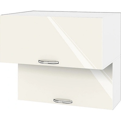 ИРИМ Горен кухненски шкаф Сити БФ-Крийм гланц-11-107 80 см