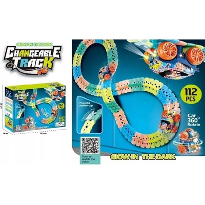 Bavytoy Autodráha Variabilní posuvná dráha s pejskem 82 ks