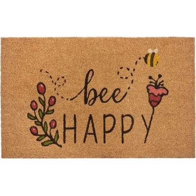 Hanse Home Изтривалка от кокосови влакна 75x45 cm Bee Happy - Hanse Home (105572-45x75)