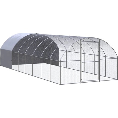 vidaXL Venkovní klec pro kuřata 3 × 8 × 2 m pozinkovaná ocel 9799.3095475