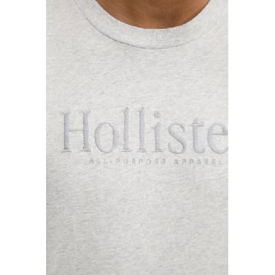 Hollister Co Памучна тениска Hollister Co. в сиво с апликация KI323-4213 (KI323.4213.122)