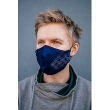 NanoSPACE Designová pratelná 3vrstvá antivirová a hypoalergenní nanorouška modrá
