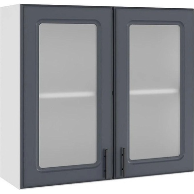 Горен кухненски шкаф Soft Premier B-80 с две врати витрини