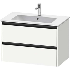 Duravit Ketho. 2 - Шкафче за умивалник 55x81x48 см, 2 чекмеджета, матово бяло K25263018180000 (K25263018180000)