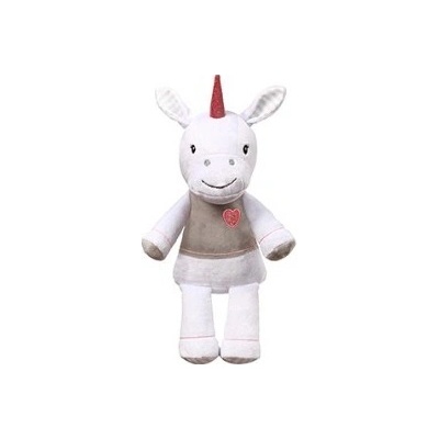 Baby Ono hračka s chrastítkem Jednorožec 60 cm bílá