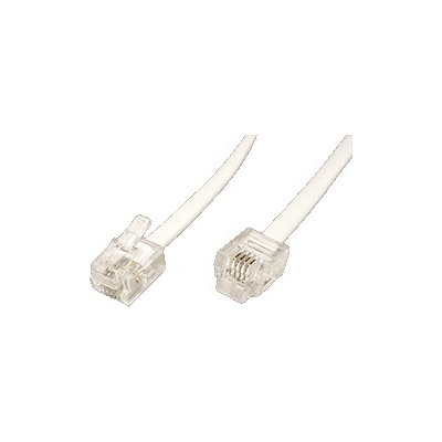 Goodbay 11.92.9959 telefonní s konektory RJ11, 6/4, 10m, bílý