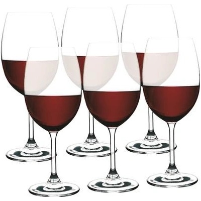 Bohemia Crystal Sklenice na víno LARA 6 x 450 ml