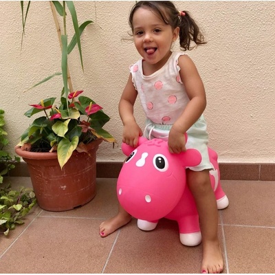 KidZZfarm KidZZfarm: Играчка за скачане "Кравичката Бела" Тъмно розово с бяло (KMC150504)