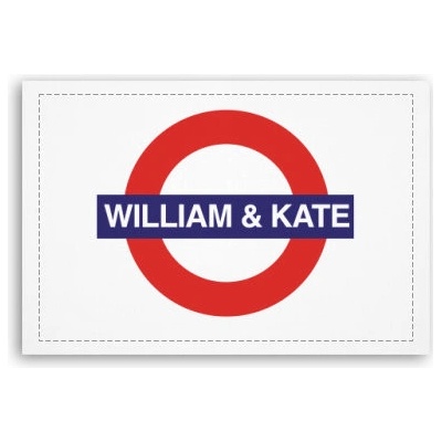 Fotoobraz 90x60 cm střední William and Kate - Tube