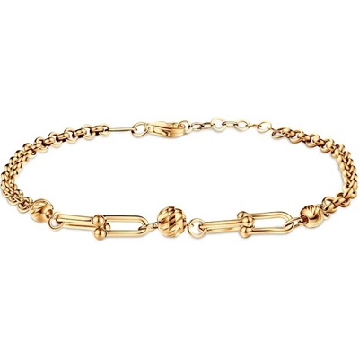 SAVICKI Náramok s príveskom žlté zlato 19 cm - B-B-B1200-00247-585-Z