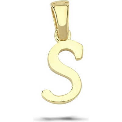 Lillian Vassago Zlatý přívěsek písmeno S LLV03 GP002 S Žlutá