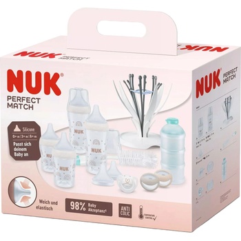 Nuk Подаръчен сет Nuk Perfect Match - Premium, 11 части, Дъга (10225334)