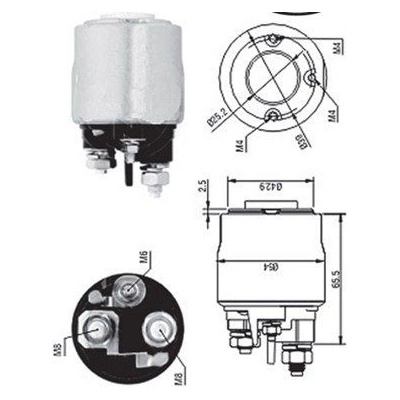 Elektromagnetický spínač, startér MAGNETI MARELLI 940113050570