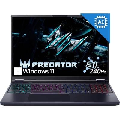 Acer Геймърски лаптоп ACER PHN16-I31-70Q3 Intel Core i7-14650HX 16inch WQXGA 16GB 1TB RTX 5060 W11H NH. U4REX. 002 (NH.U4REX.002)