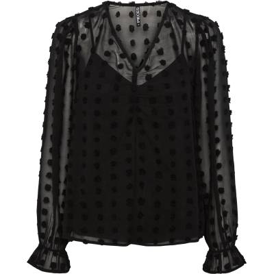 PIECES Блуза 'Symma' черно, размер XS