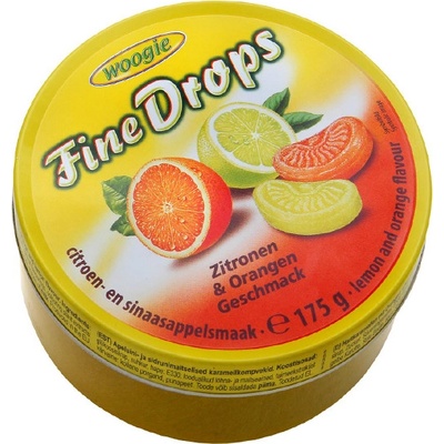 Woogie Fine drops citrón & pomaranč 175 g