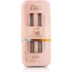Barry M Dazzle & Define Metallic Crayons (Orchid Flower, White, Galactic Teal) 3 бр. нюанс Silver, Truffle, Gold