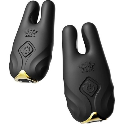 Zalo Nave Wireless Vibrating Nipple Clamps Obsidian