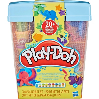 Hasbro Play-doh Imagine Animals Storage Set (f7381)