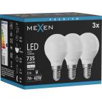 Mexen Nova 3x LED крушка E14, G45, 7W, Неутрална - 4000K, 735 lm - L101-E14-0740-01x03 (L101-E14-0740-01x03)