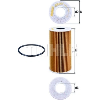 MAHLE ORIGINAL Olejový filter OX441D