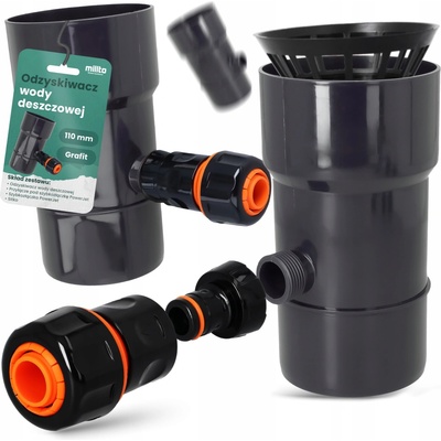 Millto Lapač dešťové vody 110 mm šedý