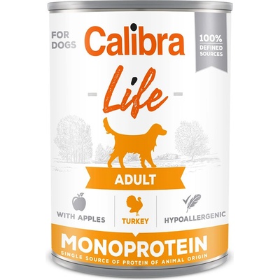 Calibra Dog Life Пуйка с Ябълки 400 г