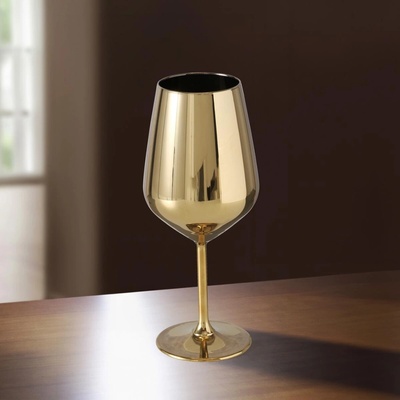 Boltze Sklenice na víno Gold ADORA 490 ml